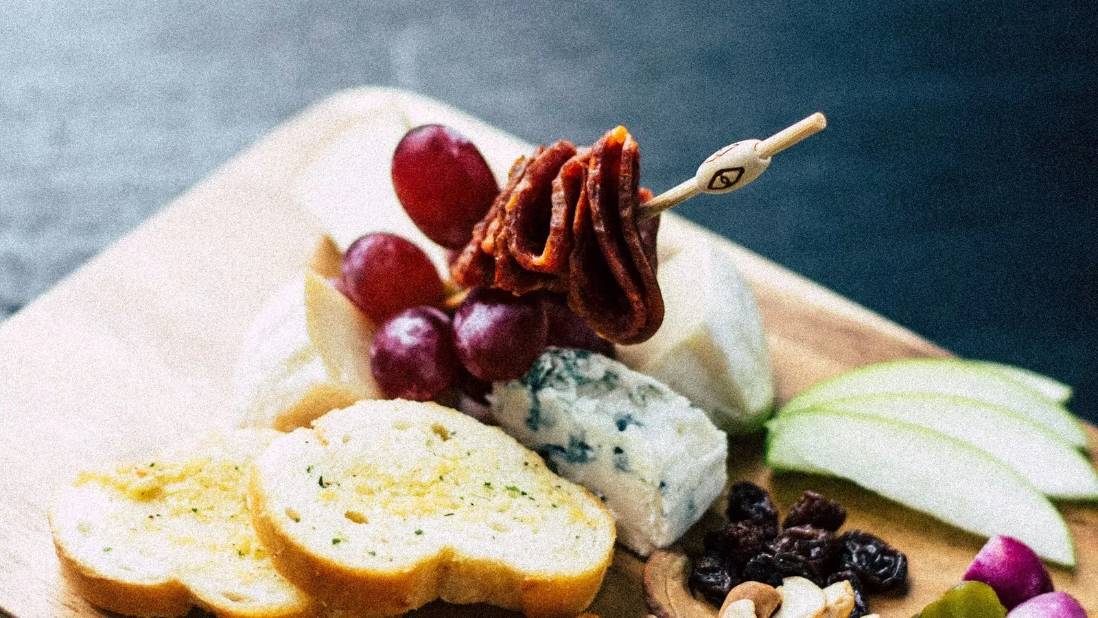 Nashi pear on a cheese board, a hydrating high-fibre Australian autumn fruit
